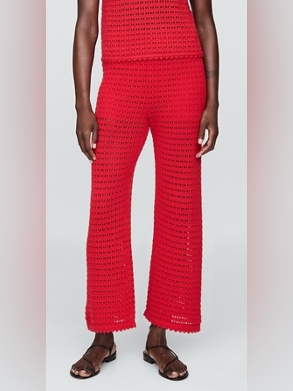 NWOT GAP 100% Cotton Crochet Ankle Pants - Tall Length